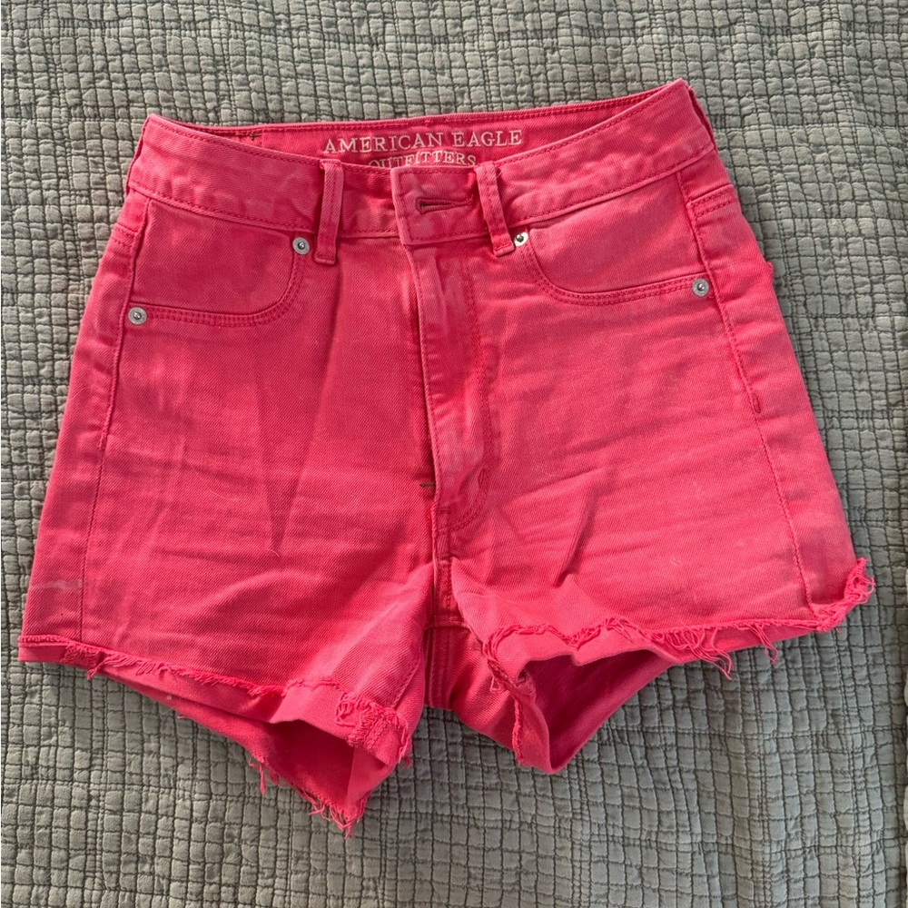 American Eagle Faded Red Jeans